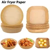 30/50/100Pcs Air Fryer Disposable Paper Non-Stick Airfryer Baking Papers Round Air-Fryer Paper Liners Paper Kitchen Accessories 1
