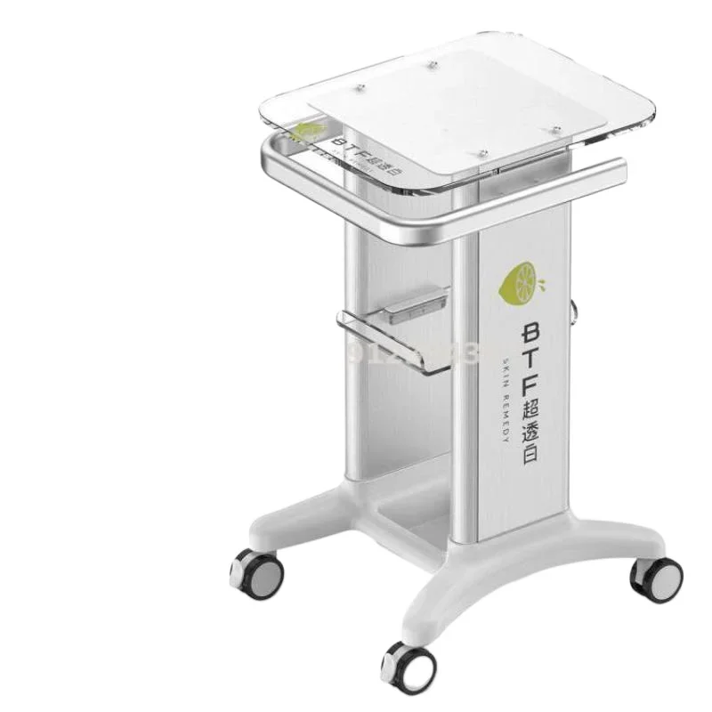 Multi Layer Storage Trolley Beauty Aesthetic Cart Acrylic Small Bubble Shelf Base Dental Clinic B Ultrasound Medical Beauty Cart Enlarge