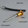 Magnetic Weight Pin Universal Weight Stack Replacement Selector Key Weight Machine Detent Pin with Reinforced Steel Wire Lanyard 3