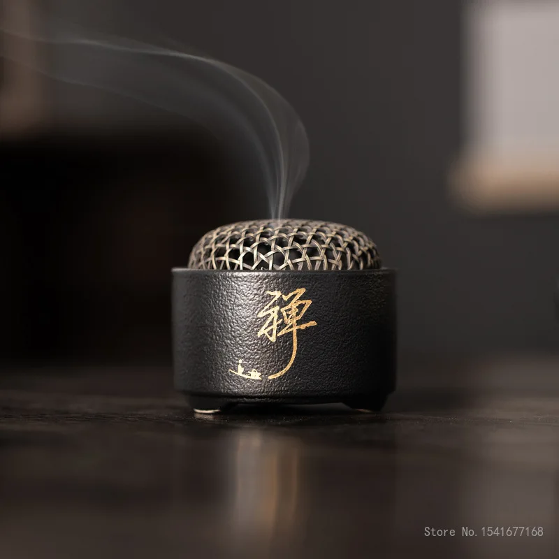 Creative Ceramic Incense Burner, Small Incense Stove Crafts Household Indoor Tea Room Decor, Sandalwood Aromatherapy Burner, 1Pc