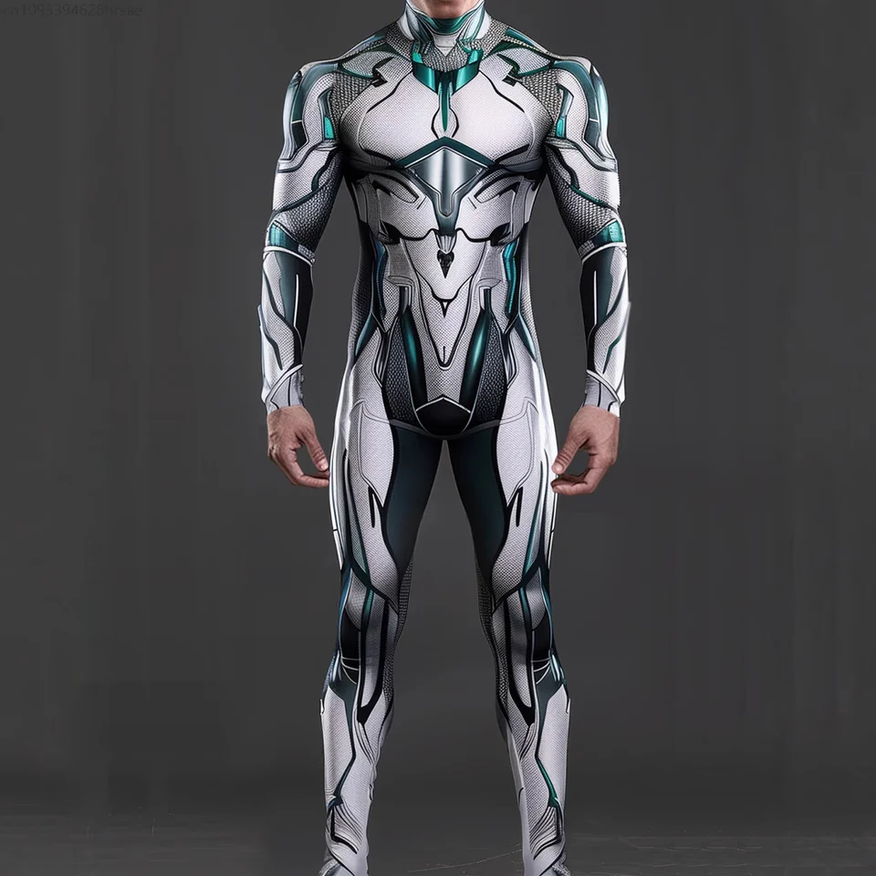 サイバーパンク機械ジャンプスーツクール 3D 筋肉ロボットコスプレ