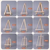 1pcs Natural Wood Mini Easel Frame Tripod Display Holder Meeting Wedding Table Name Card Stand Children Painting Display Craft 3