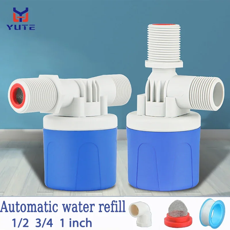 

Water Tower Tank Water Level Controller Buoyancy Valve Automatic Water Replenishment Switch 1/2Inch 3/4" 1"