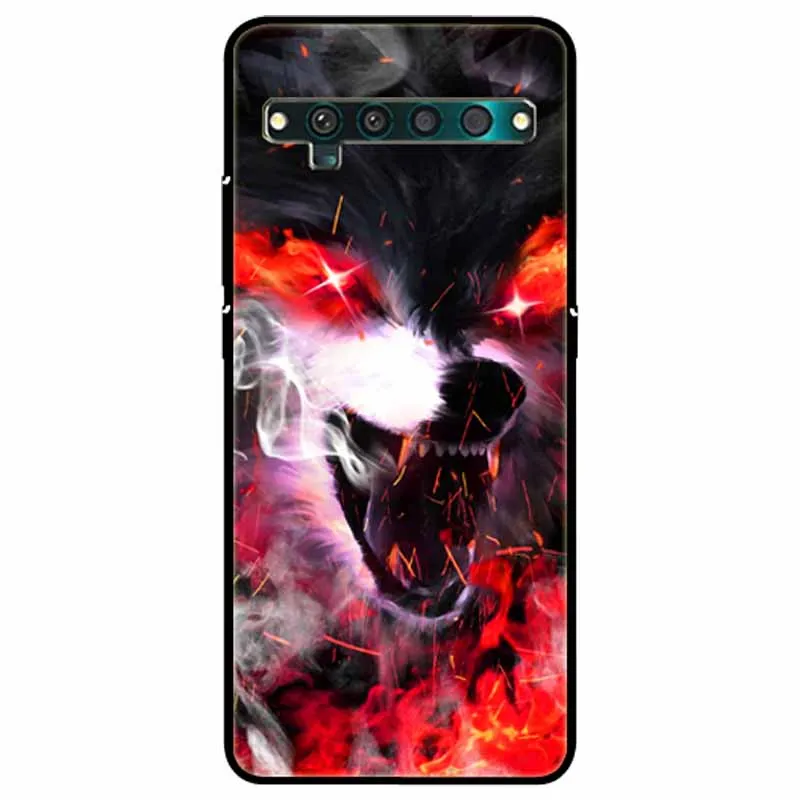 Shockproof Silicone Cat Lion TPU Back Case - Soft Protective Cover