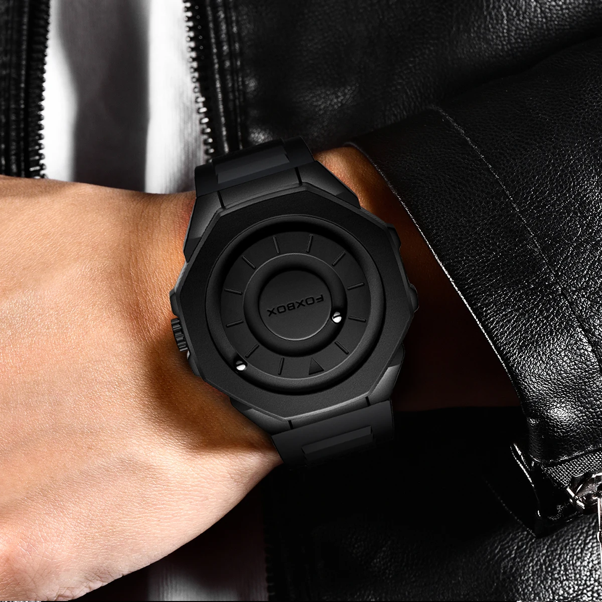 2025 New Men Watch FOXBOX Original Brand Luxury Rolling Bead Design Quartz Wrist Watches For Men Fashion Waterproof Watch Men