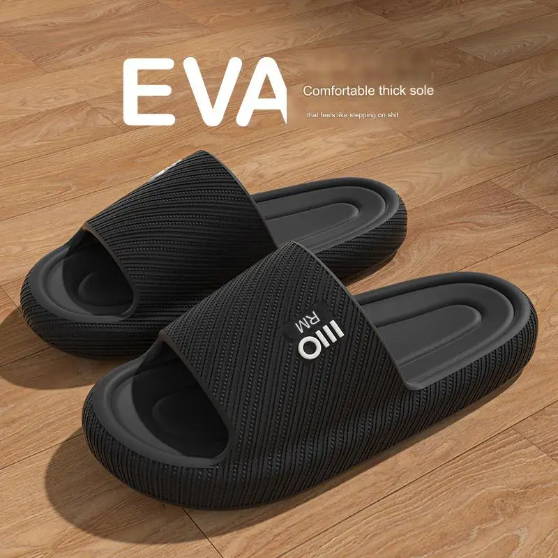 

Platform Thick Bathroom Home Slippers Women Cloud Slippers Fashion Soft Sole Eva Indoor Sandals Non-Slip Flip Flop Men Slippers