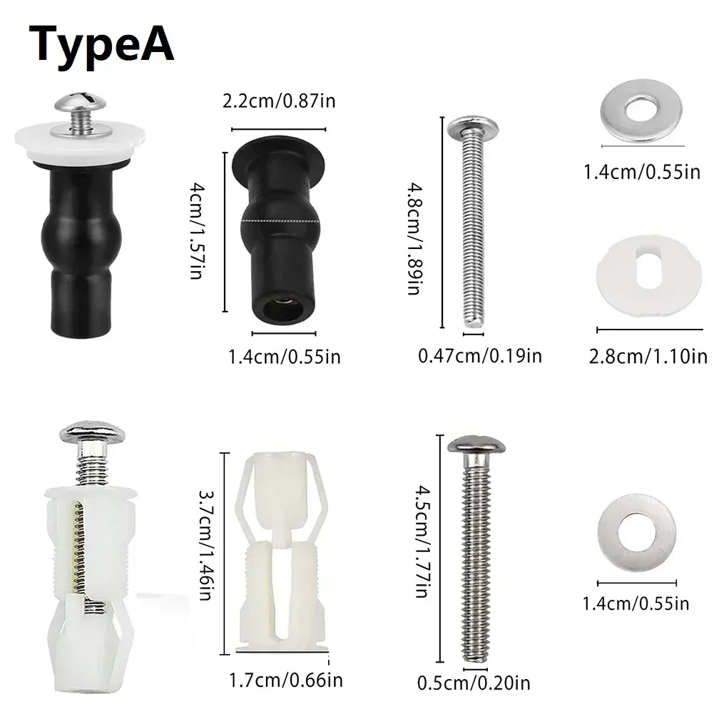 Toilet Seat Screws Nut Cover Lid Top Fixing Blind Hole Fitting Kits 4/2pcs Replacement Bathroom Accessories toilet seat accessories
