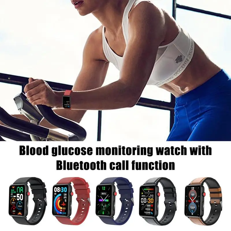 

Glucose Monitoring Watch ECG Non-invasive Blood Glucose Test Smart Watch Heart Rate Monitor IP67 Waterproof Smartwatch 1.57in