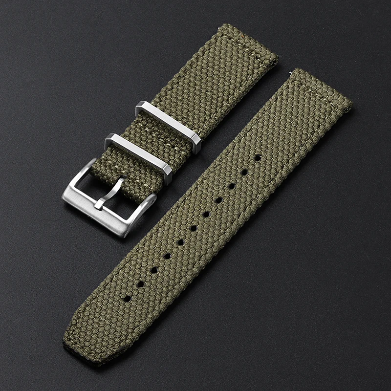 Premium Two-Sided Genuine Nylon Quick Release Sport Watch Band