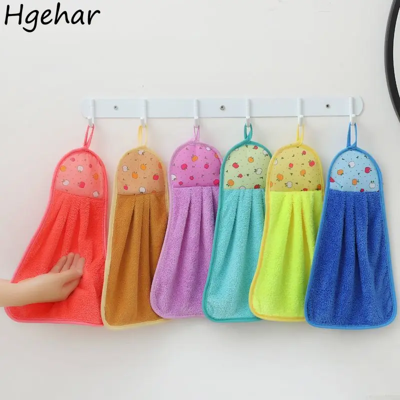 

Candy Color Cute Hand Towels Soft Coral Fleece Cleaning Towel Water Absorbent Quick Dry Toallas De Mano Comfortable Washcloth