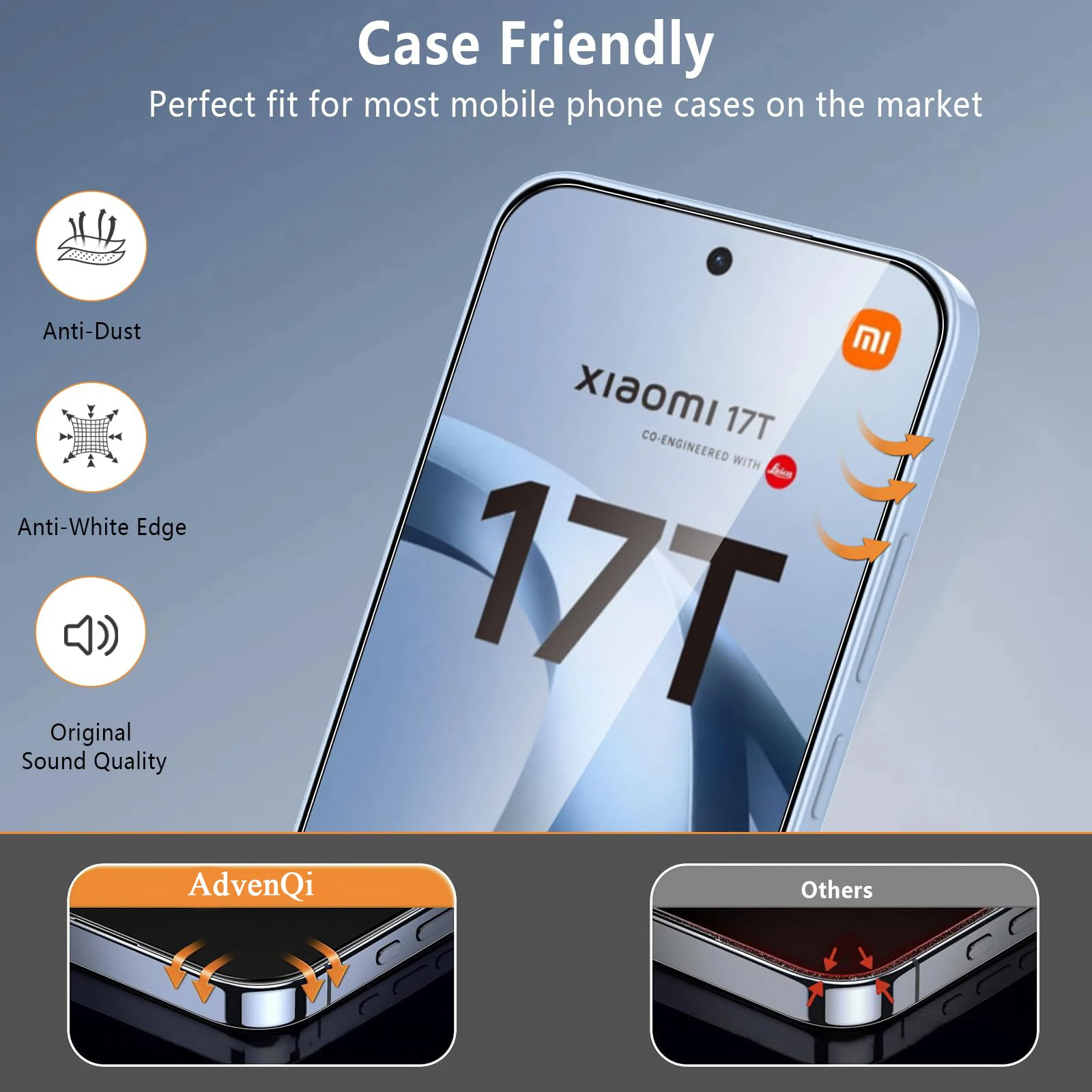 3-Pack High-Definition Tempered Glass Screen Protectors - Crystal Clear, 9H Hardness, Scratch Resistant
