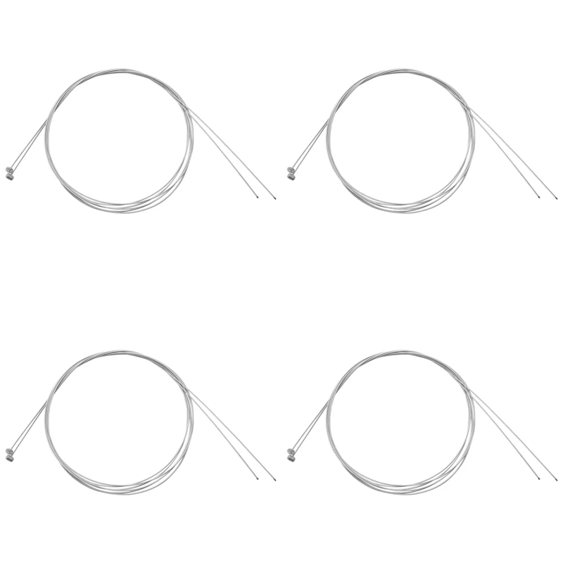 

4X Front Rear Bicycle Brake Cable Wire 2 Pcs For Bicycle Bike