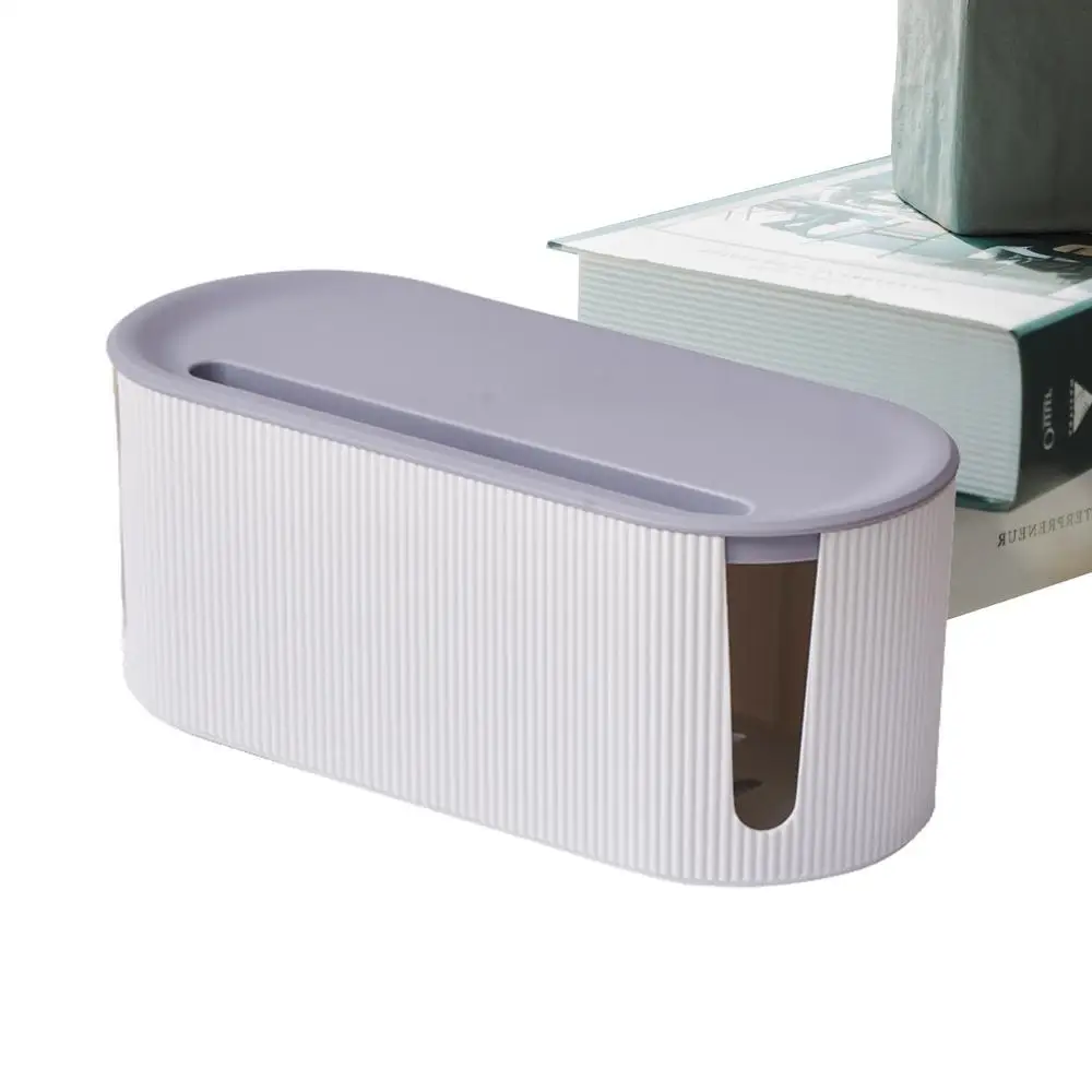 Cord Organizer Box Cord Management Box Household Cable Wire Box Hider Desktop Cord Storage For Hiding Power Strips And