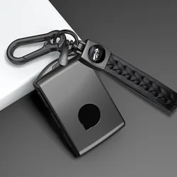 Premium Remote Car Key Case Cover Protector - Durable Accessory for Enhanced Style and Protection (Grey keychain)