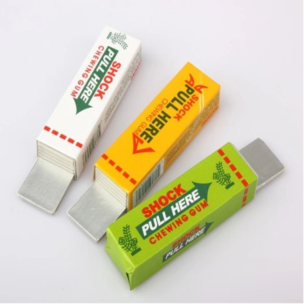 Electric Shock Joke Chewing Gum Safety Funny Magic Tricks 1-10PCS Kids Adult Gadget Prank Gifts Aniti-stress Toys prank toys,stress relief toys,joke toys,shocking toy