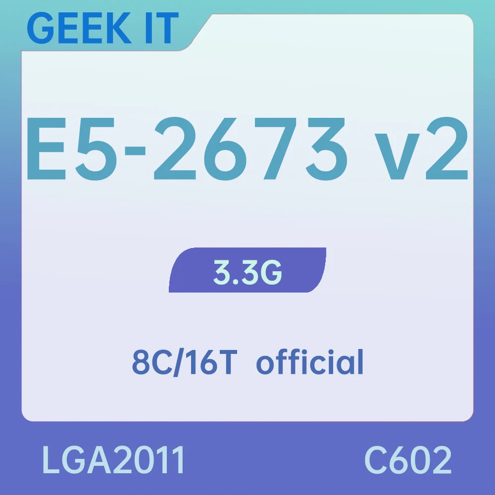 E5-2673 V2 Sr1ur 3.3ghz 8c/16t 25mb 110w Lga2011 For C602 Board - Demo ...