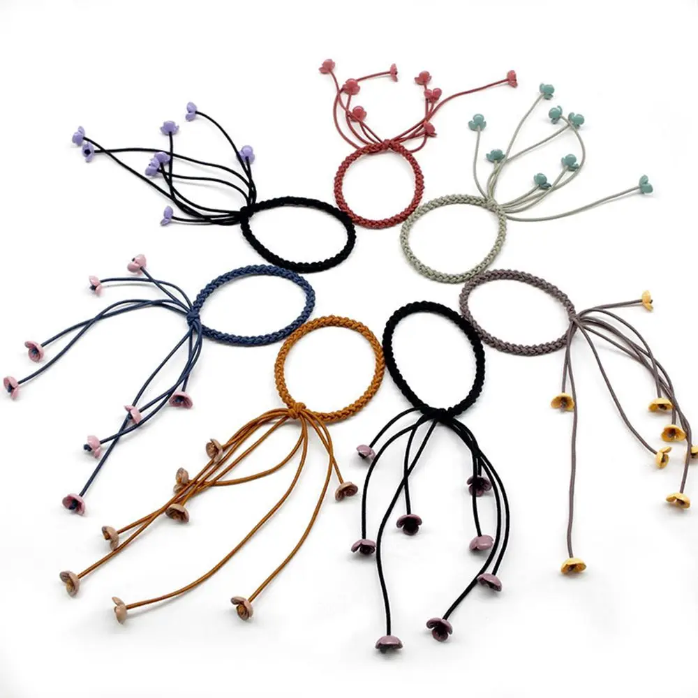 

Cute Hair Band Elastic Ribbon Flower Fashion Hair Accessories Hair Ropes Rubber Band Hair Ties