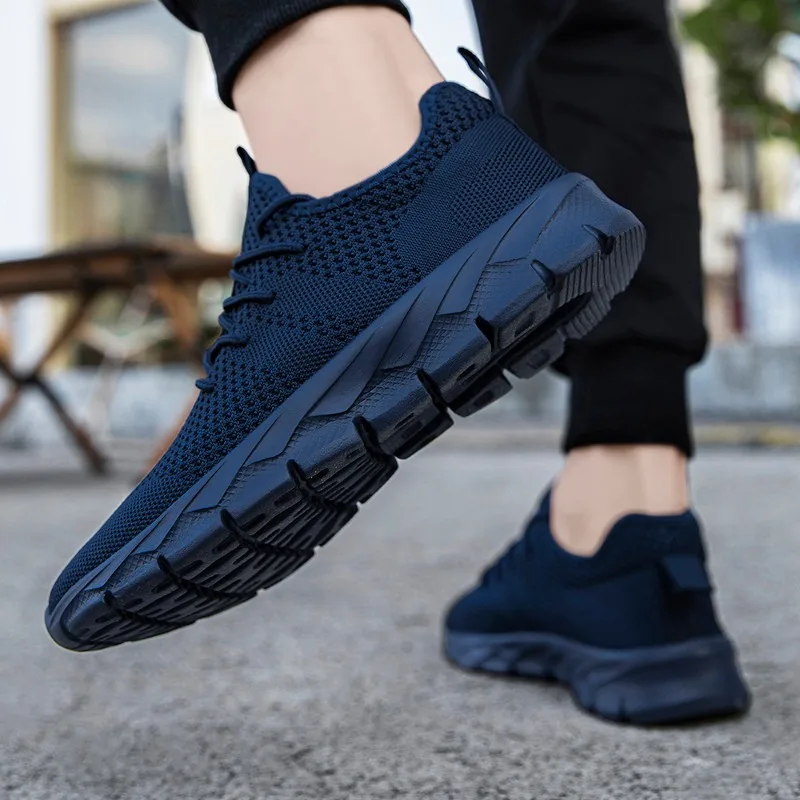 Fujeak Lightweight Casual Men's Shoes Anti-slip Comfort Breathable Sneakers Outdoor Running Shoe for Men Push Size Mesh Footwear 6