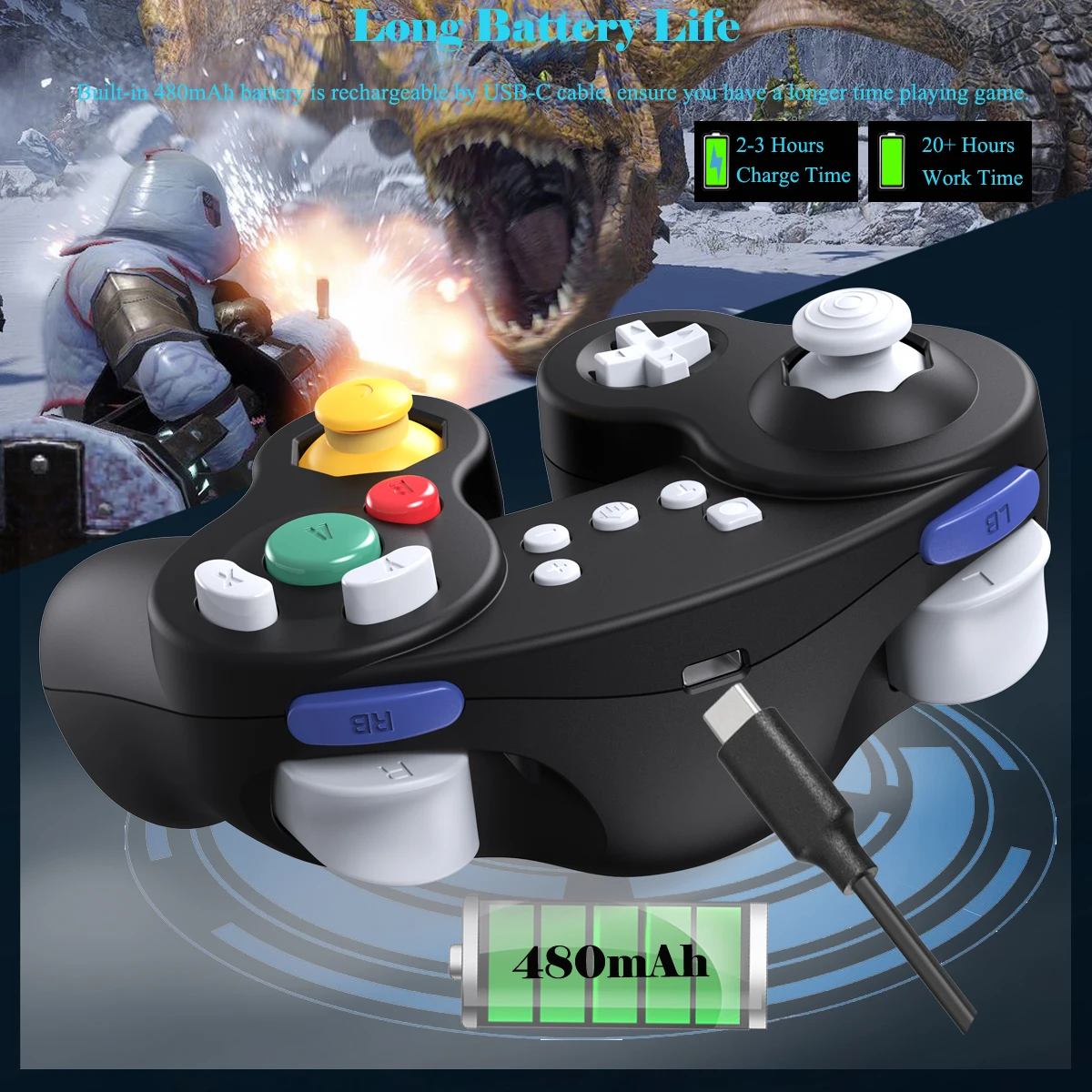 Exlene Wireless Support Bluetooth Gamepad Compatible Nintendo Switch Pro NS Video Game Controller For Switch Console