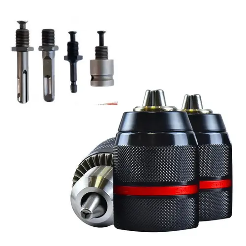 Metal Heavy Duty 1/2-20UNF 10mm 13mm Keyless Drill Chuck Hex Shank/SDS/Socket Square Female Adaptor Hardware Tool Hand Tool - Image 3