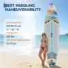 11ft Inflatable Paddle Board, Inflatable Stand Up Paddleboards with Premium SUP Accessories,  450lbs Capacity, with Camera Mount
