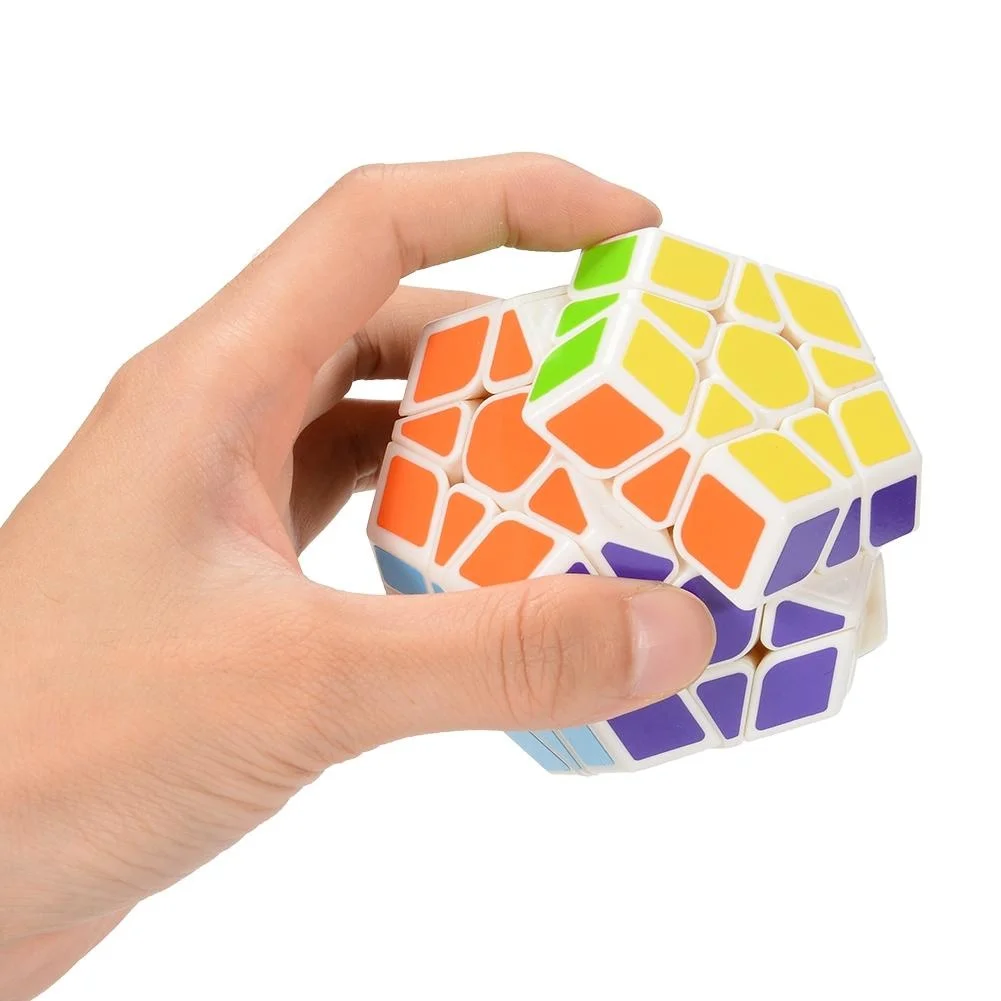 CuberSpeed QY Toys Megaminx Sculpted Stickerless Magic Cube QiHeng S  Stickerless Sculpted 12 Sided Cube megaminx Speed Cube