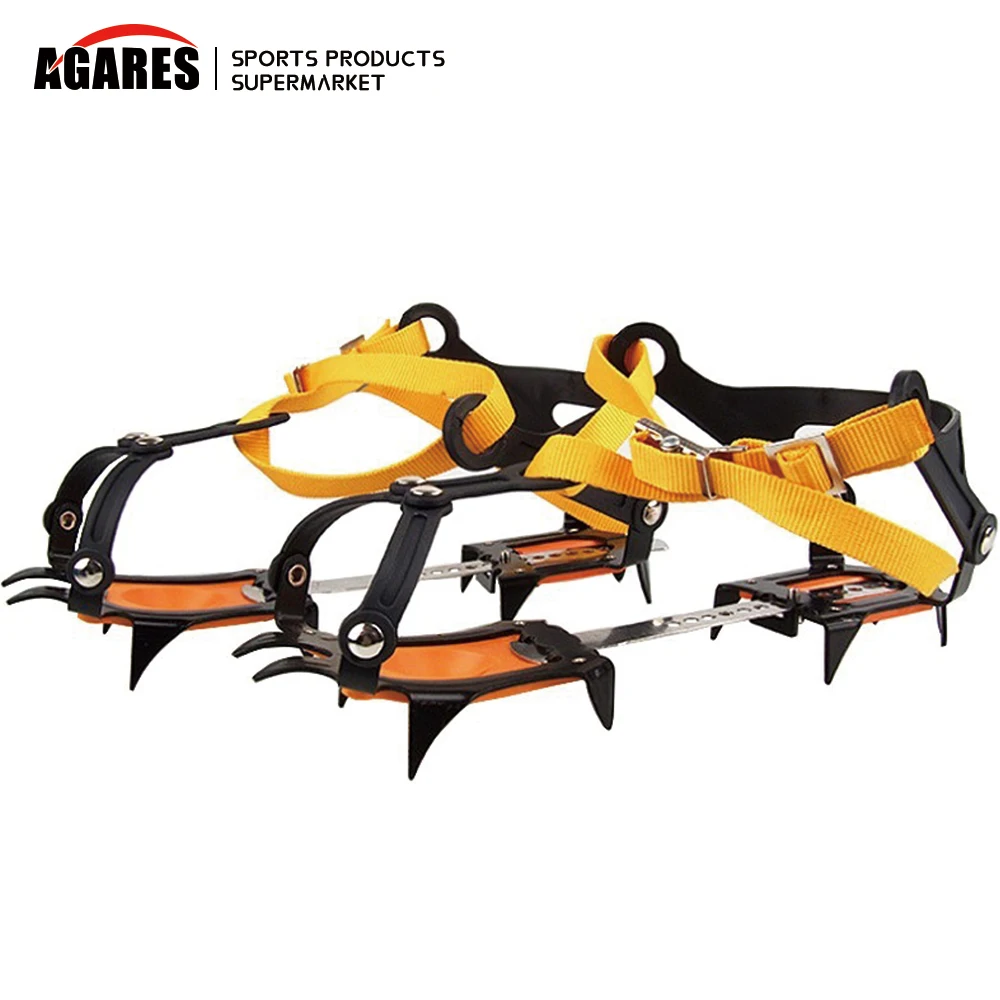 10 Teeth Anti Skid Crampons Manganese Steel Climbing Gear Snow Ice