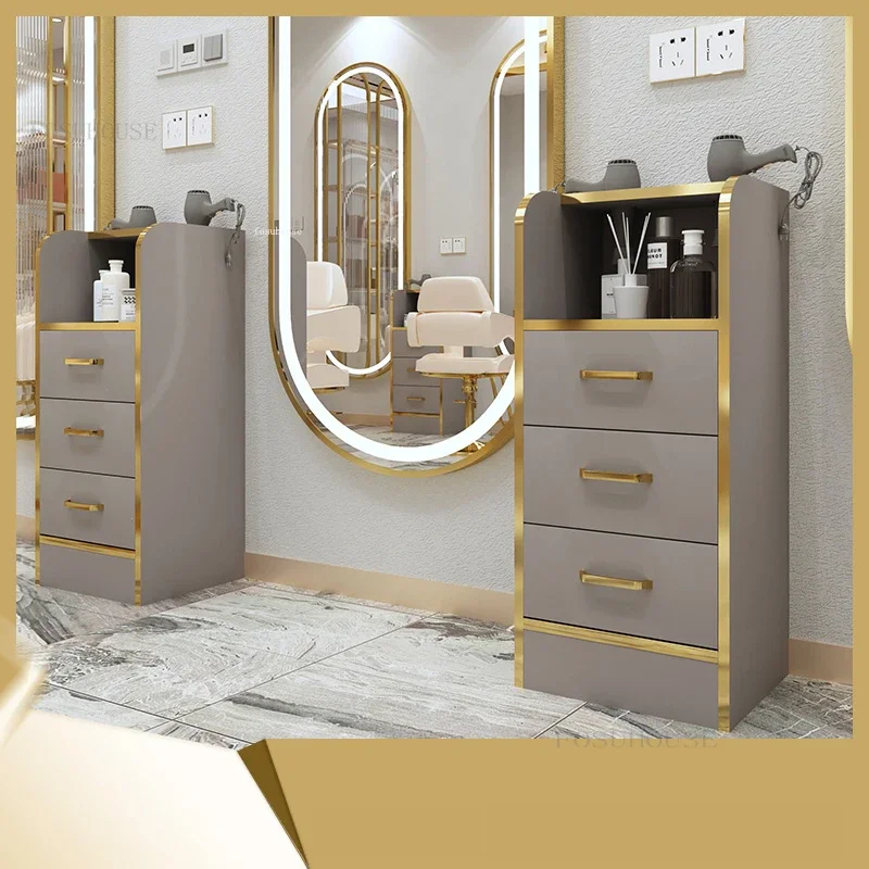 Multifunctional Salon Trolley Beauty Salon Hair Cutting Rack Barber Shop Tool Cabinet Hair Dedicated Vertical Tool Trolley