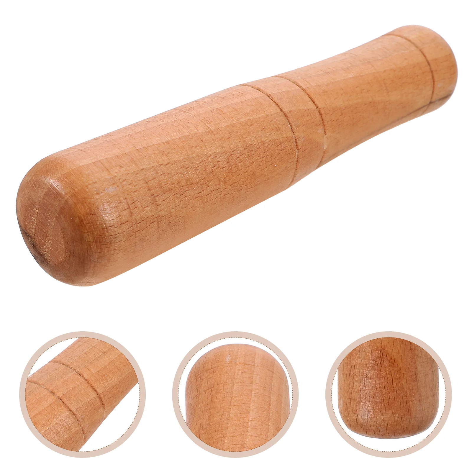 18Cm Wooden Pickle Sticks Garlic Masher Kitchen Utensil Food Crusher Manual Rod Mills Tool Safe Handle Design Reusable Wood
