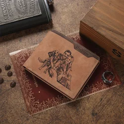 Customized Men's Photo Wallet - Personalized Gift for Father's Day, Birthday, or Special Occasion (Brown)