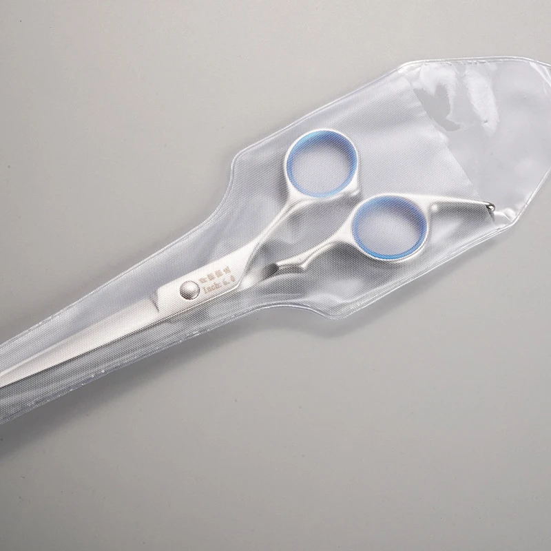 Description Picture 5 of item10Pcs Hair scissors sleeves PVC and packaging bag after sharpening Disposable Scissors Bag Waterproof Tool Protection Bag