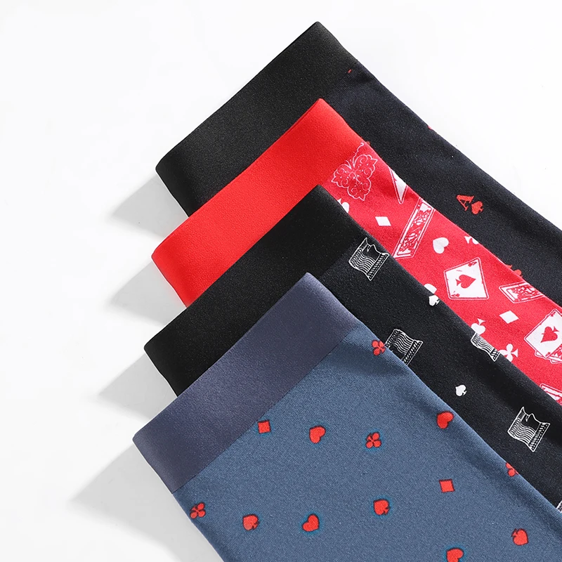 CMENIN 3pcs Antibacterial Cotton Man Underwear Boxershorts Seamless Sexy Underpants Male Fashion Print Men's Panties Boxer Short