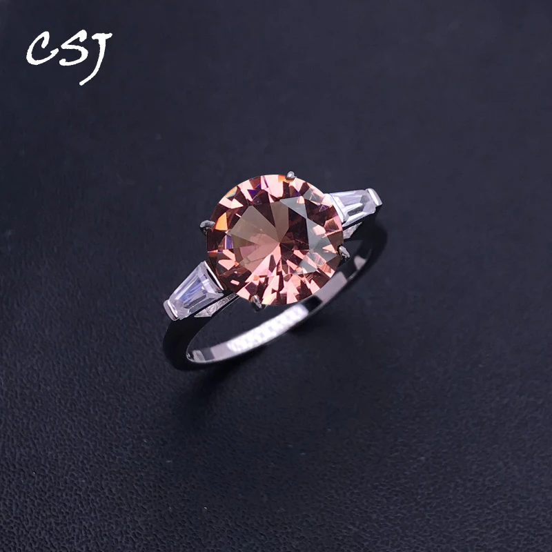 Csj Classic Zultanite Ring Sterling 925 Silver Creato Sultanite Cambia Colore Gioielleria Raffinata Per Le Donne Regalo Di Nozze Festa
