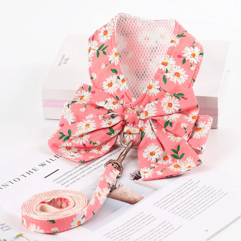 Floral Bowknot Clothes Cat & Small and Medium Dog Vest - PeticaDeals