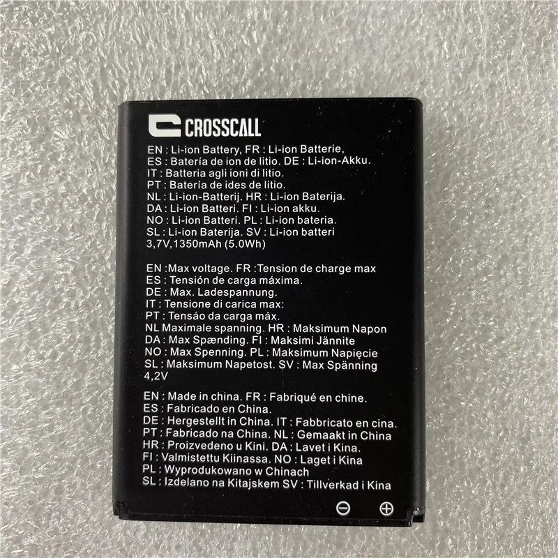 

YCOOLY for crosscall Li-ion battery 1350mAh in stock Replacement + Tracking Number High quality batteries