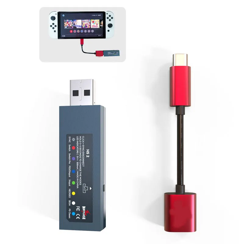 Magic-Ns2 Adattatore Bt Wireless Mayflash Per Controller Ps5/Ps4/Xbox Convertitore Usb Per Nintendo Switch/Pc