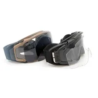 FMA Cooler Fan Version Black Tactical   Glasses SI-Ballistic Goggle 2