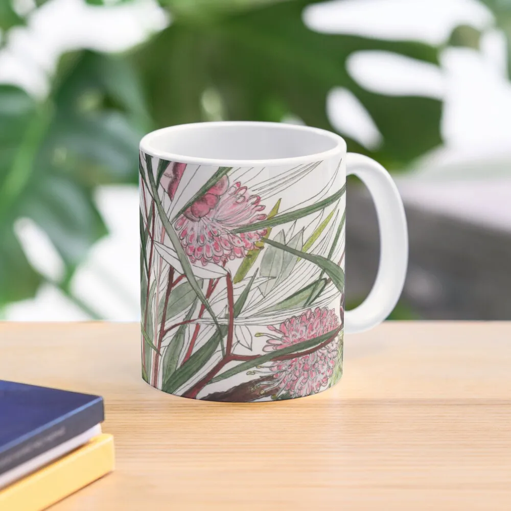 

Australian Native Flower Arrangement Bouquet Coffee Mug Thermo Cups For Travel Mixer Mug