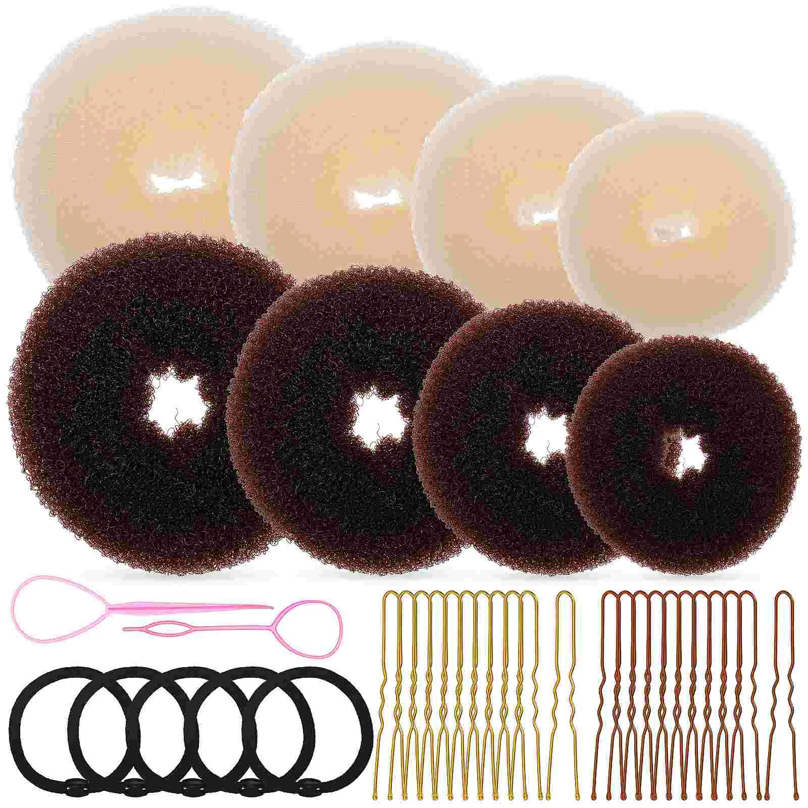 

1 Set Buns Donut Bun Maker Hair Bun Accessories Women Hairstyle Tools
