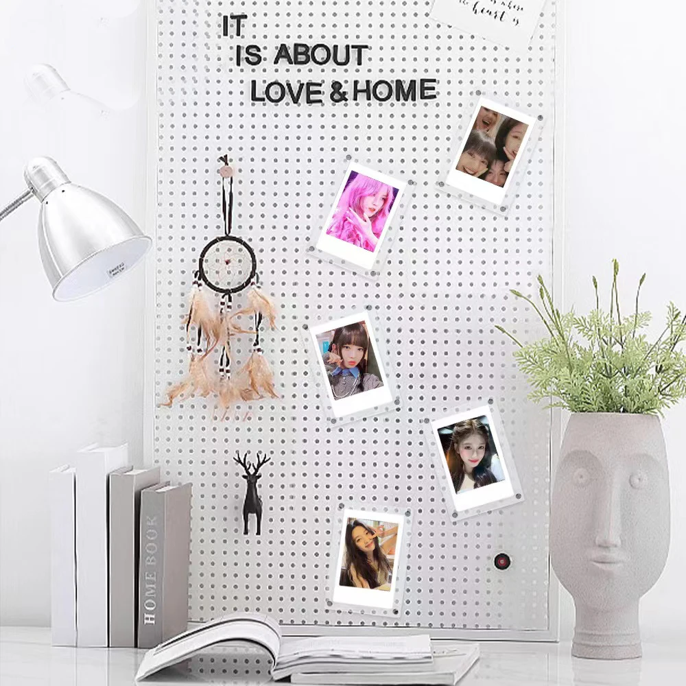 3-inch Photo Acrylic Magnetic Suction Frame magnet photo frames For Fujifilm Instax Mini 12 11 9 8 7s 25 50s EVO Camera Mini Film Photo Paper
