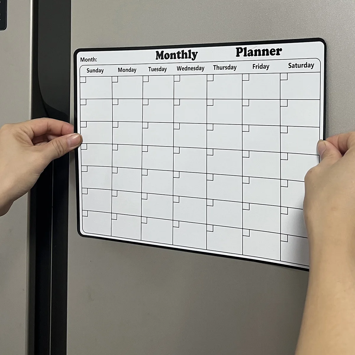 Magnetic Calendar Fridge Magnetic Calendar Sticker Message Writing Board Menu Memorandum Monthly Weekly Planner Calendar Refrigerator Magnet