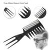 3-In-1 Plastic Combs Thin Wide Tooth Detangling Hair Comb for Women Anti-static Comb for curly hair Hairdressing Styling for Men 5