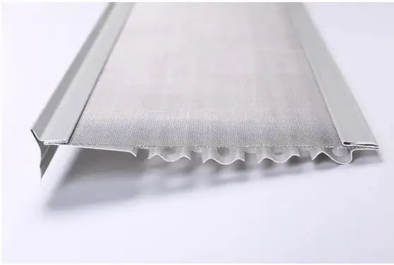 6&rdquo;Leaf Protection 100 Feet Stainless Steel Mesh White Aluminum Gutter Covers Contractor Grade Easy To Install