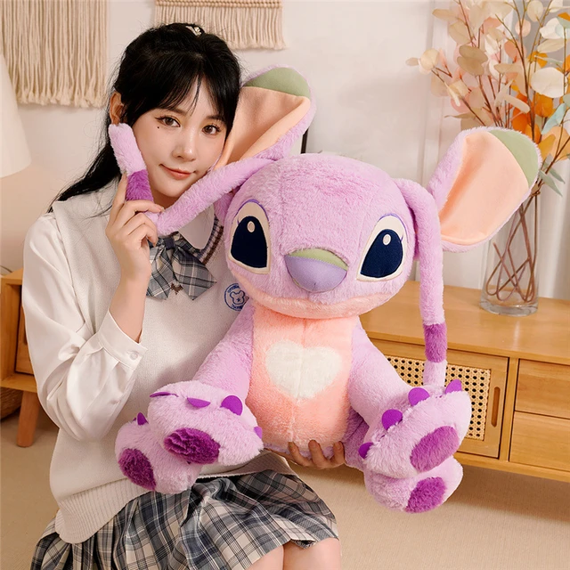 Disney Original Stitch Plush Toy 33cm Ears Movable Cool Cute Kawaii Anime  Soft Stuffed Plush Doll Home Decor Children's Gift Toy