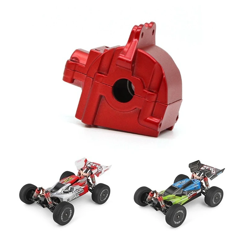 B96A-Metal Wave Box Gear Box Shell Cover Differential Housing 144001-1254 For Wltoys 144001 1/14 RC Car Parts