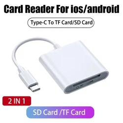 Universal Card Reader Adapter for Smartphones and Tablets - SD and TF Card Accessory for Enhanced Photo and Video Viewing (Type C 2in1)