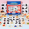 Wooden Montessori Kids Toy Find Shape Animal Fruit Shadow Matching Jigsaw Puzzle Thinking Game Early Education Learning Toy Gift 1