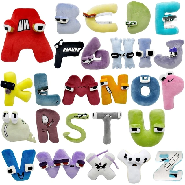 Funny Alphabet Lore Plush Toys Doll Kawaii 26 English Letters