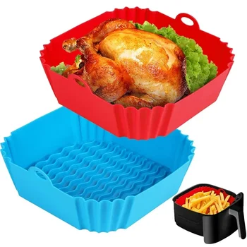 Reusable Silicone Air Fryer Liner 1