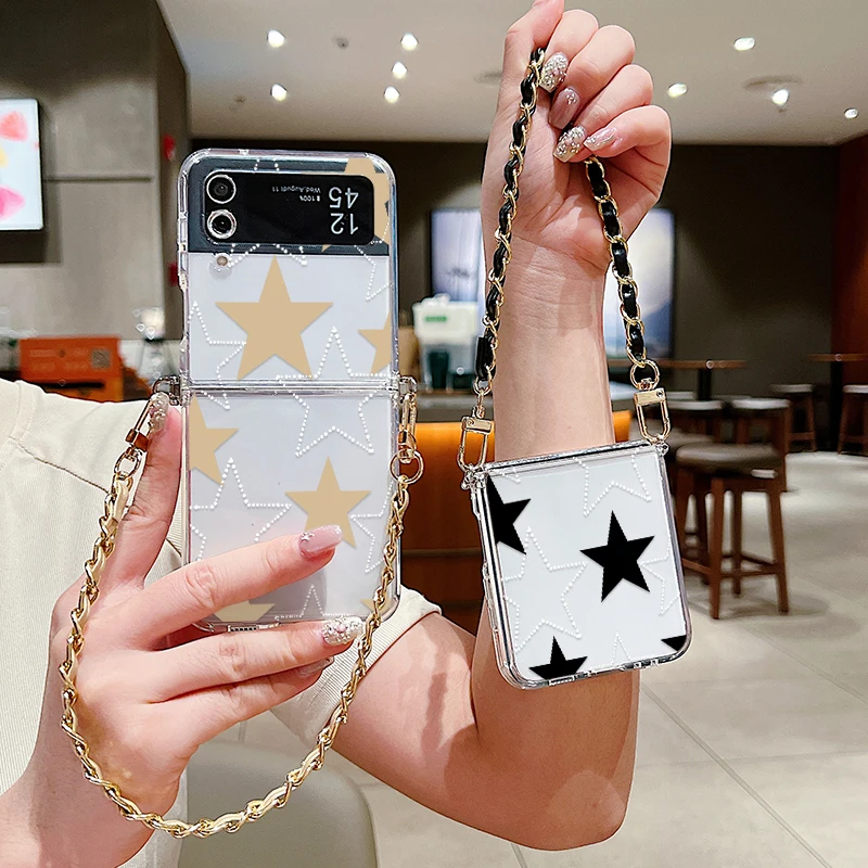 Carcasă transparentă cu cinci colțuri pentru Samsung Galaxy Z Flip 5 6 4 3 5G, silicon moale, pliabilă, pentru Samsung Z Flip6_voghion.com